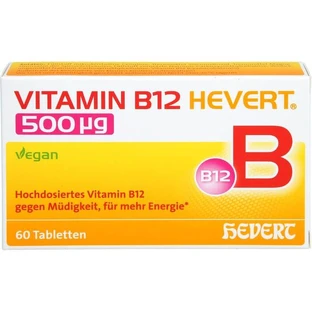 VITAMIN B12 HEVERT 500 µg tablets 60 pcs.
