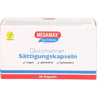 MEGAMAX Satiety Capsules Glucomannan 60 Capsules