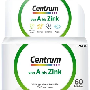 CENTRUM A-Zinc Tablets 60 Capsules