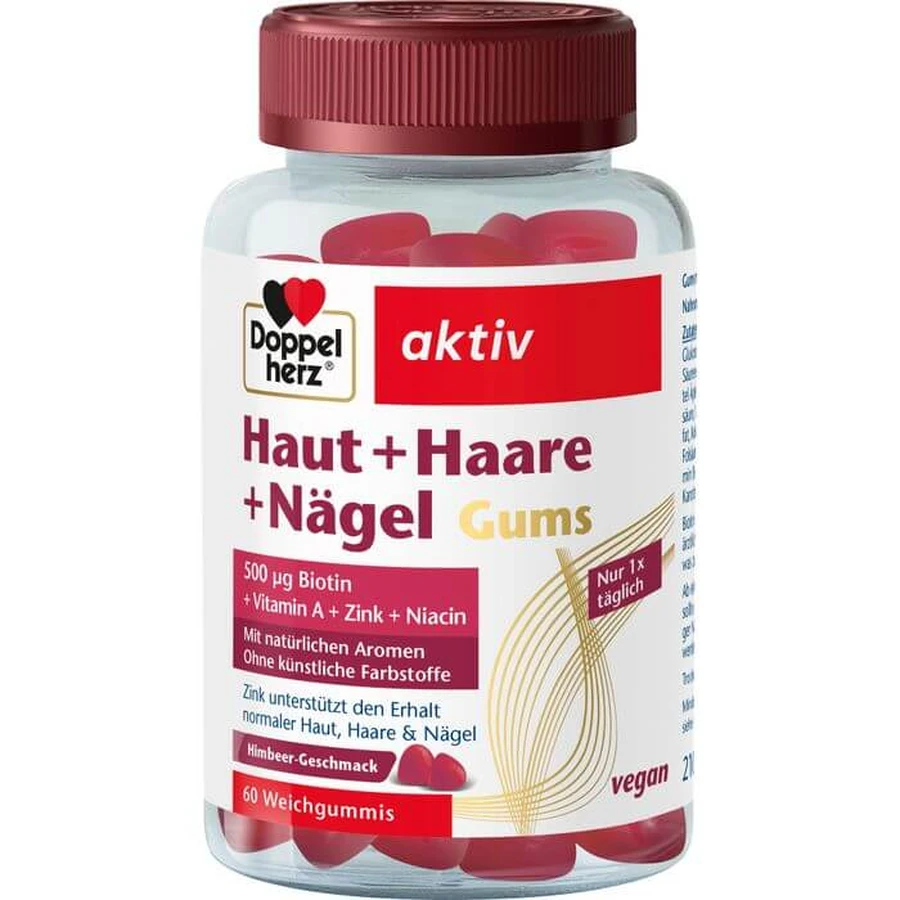 DOPPELHERZ Huid+Haar+Nagels Tandvlees 60 st.