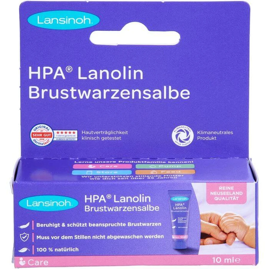 LANSINOH HPA Lanolin climate neutral ointment 10 ml
