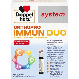 DOPPELHERZ Orthopro Immuun Duo systeem Drinkampullen 7 st.