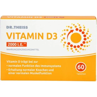 DR.THEISS Vitamin D3 Tablets 2000 I.U. 60 pcs.