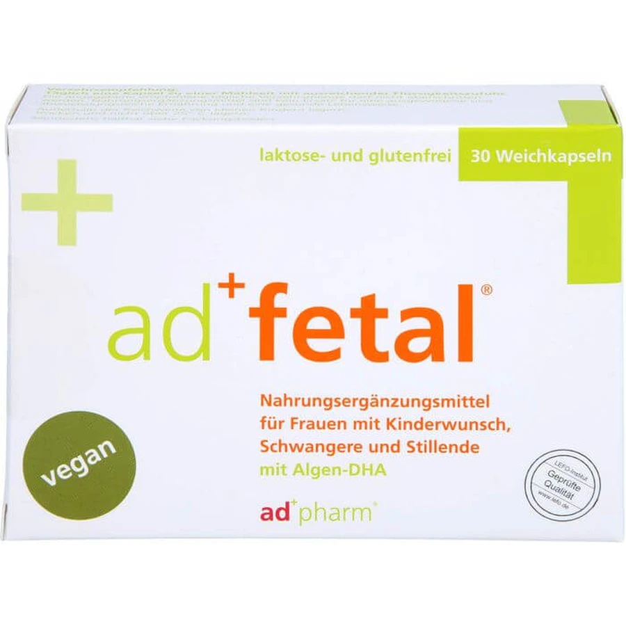 ADFETAL envase mensual de cápsulas blandas 30 uds.