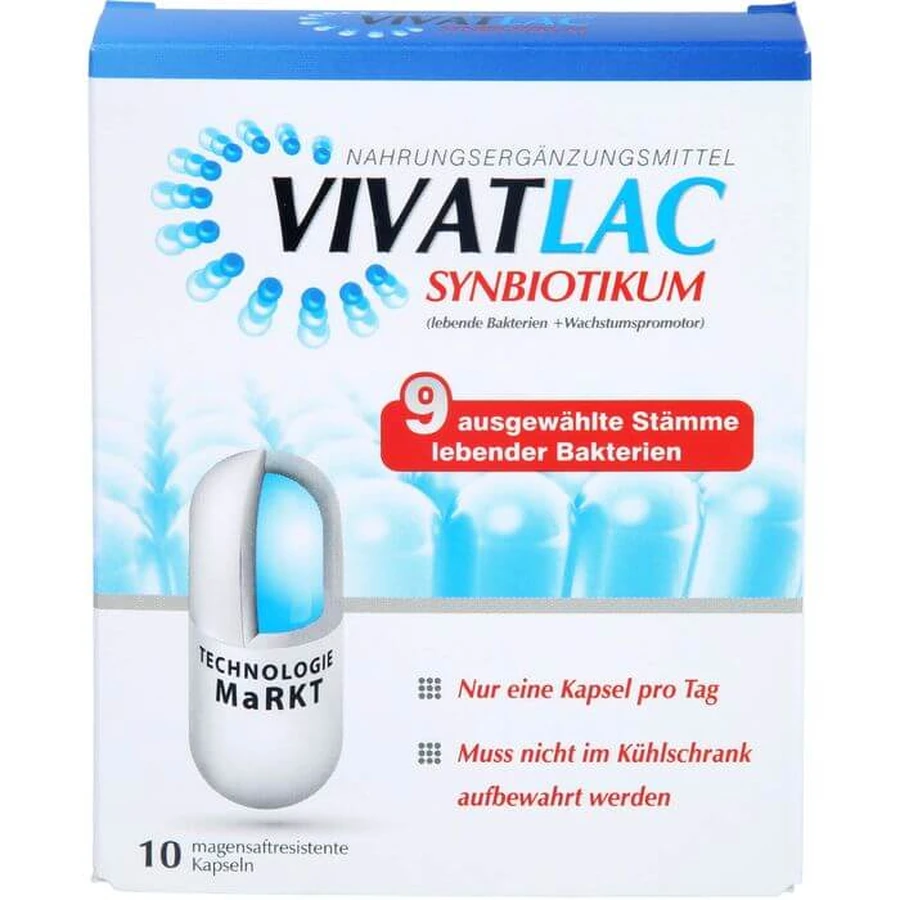 VIVATLAC SYNBIOTIKUM enteric coated capsules 10 pcs.