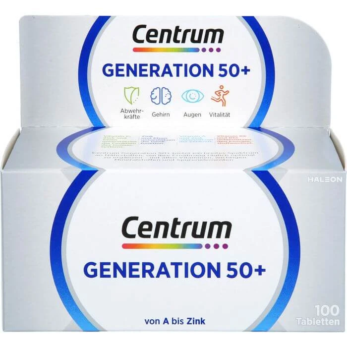 CENTRUM Generation 50+ Tablets 100 Capsules