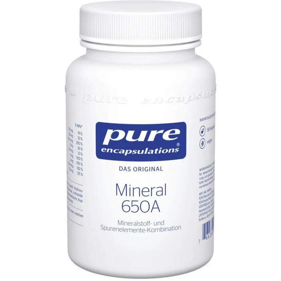 PURE ENCAPSULATIONS Mineral 650A Capsules 90 Capsules