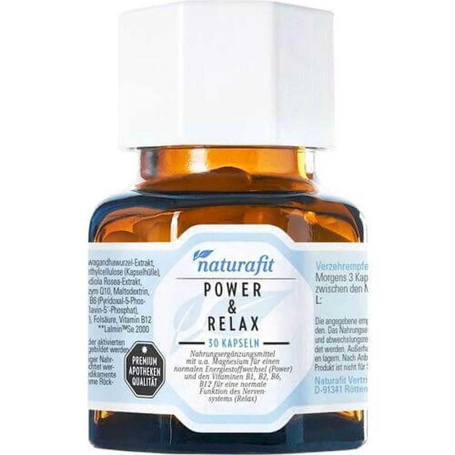 NATURAFIT Power & Relax Aschw.Rhod.OPC Q10 BVit.Mg 30 St.