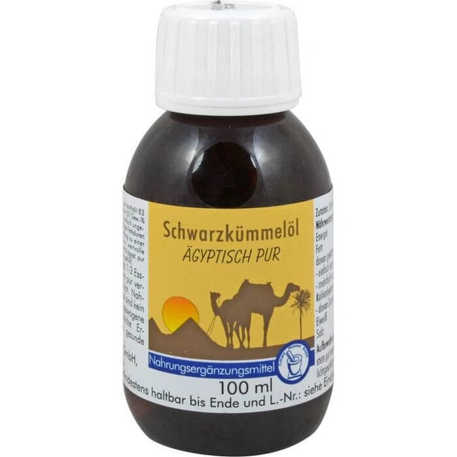 ZWARTE KOOL OLIE Egyptisch puur 100 ml