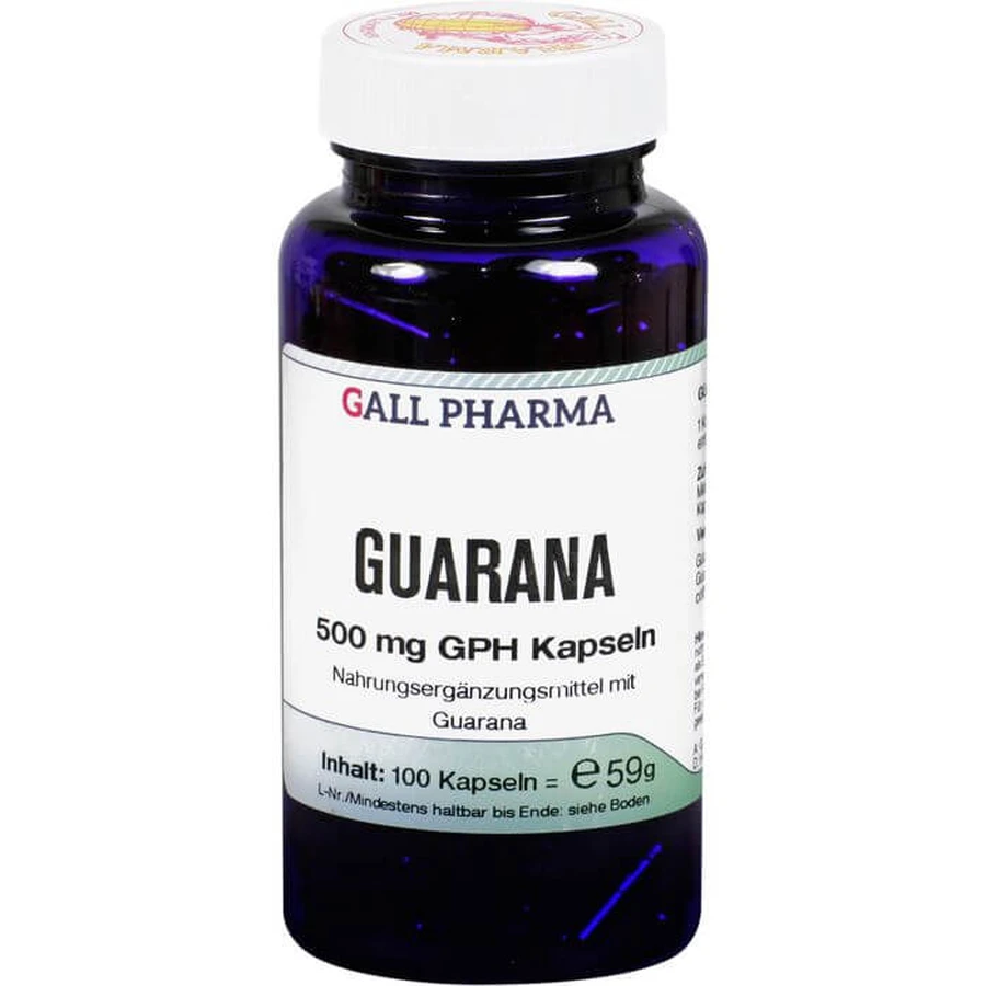 GUARANA 500 mg GPH Capsules 100 Capsules