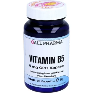 VITAMIN B5 6 mg GPH Capsules 30 Capsules
