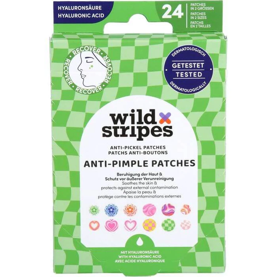 WILD STRIPES Anti-Pimple Patches Groovy Recover 24 pcs.