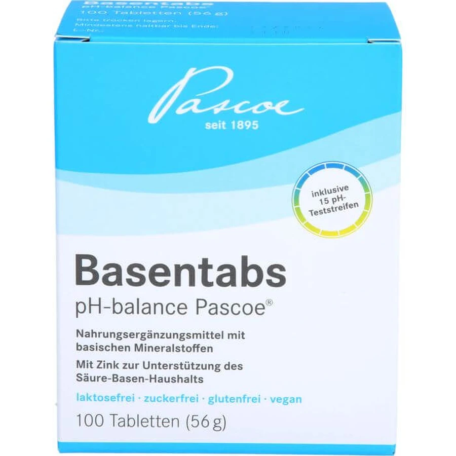 BASENTABS pH Balans Pascoe Tabletten 100 Capsules
