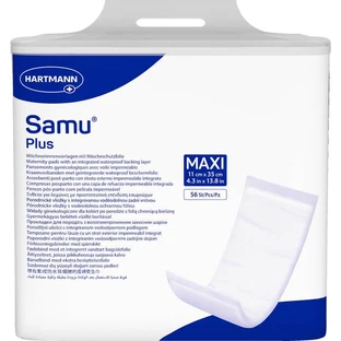 SAMU Kraamkompressen Plus maxi 11x35 cm 56 st.