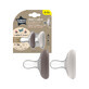 Sucette en forme de sein Closer to Nature, 0-6 mois, 2 pi&#232;ces, marron/gris, Tommee Tippee