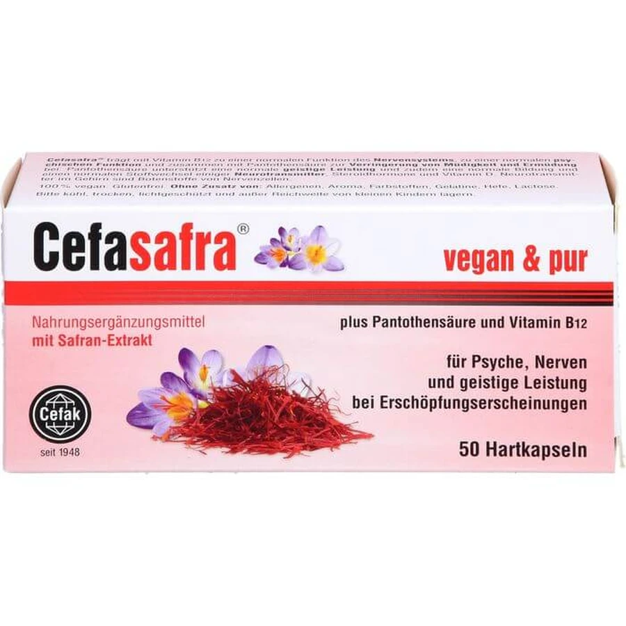 CEFASAFRA cápsulas duras 50 uds.