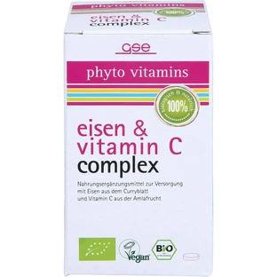 GSE Iron & Vitamin C Complex Organic Tablets 60 Capsules