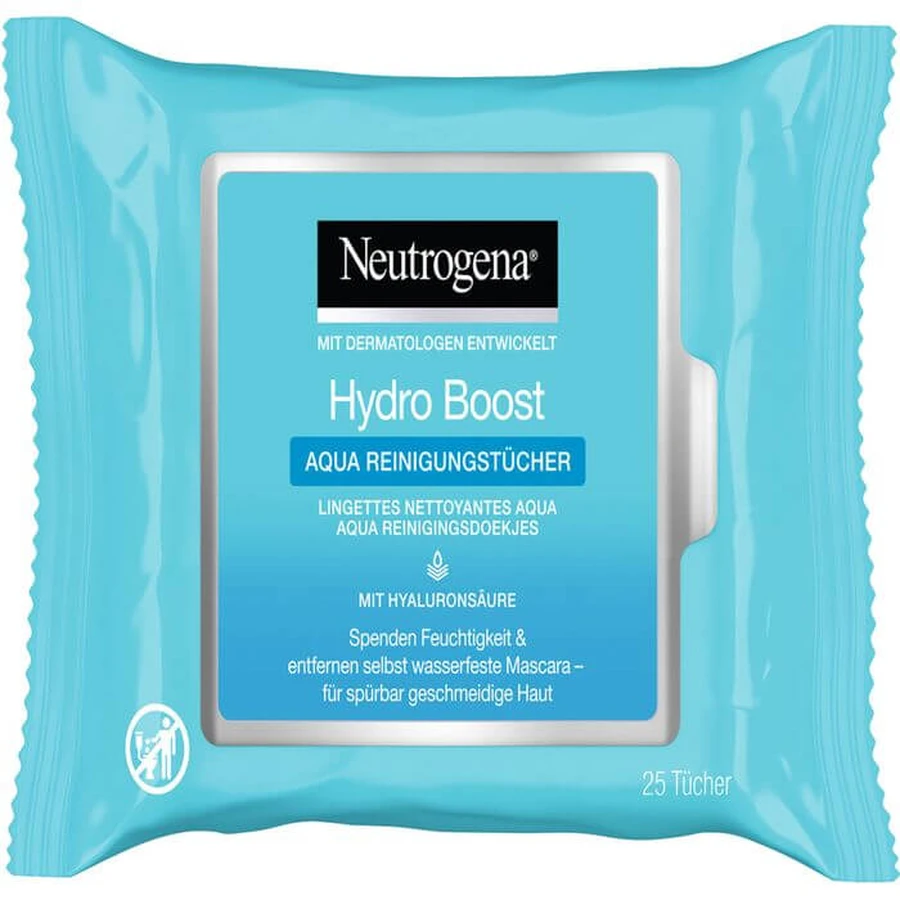 NEUTROGENA Hydro Boost Aqua cleansing wipes 25 pcs.