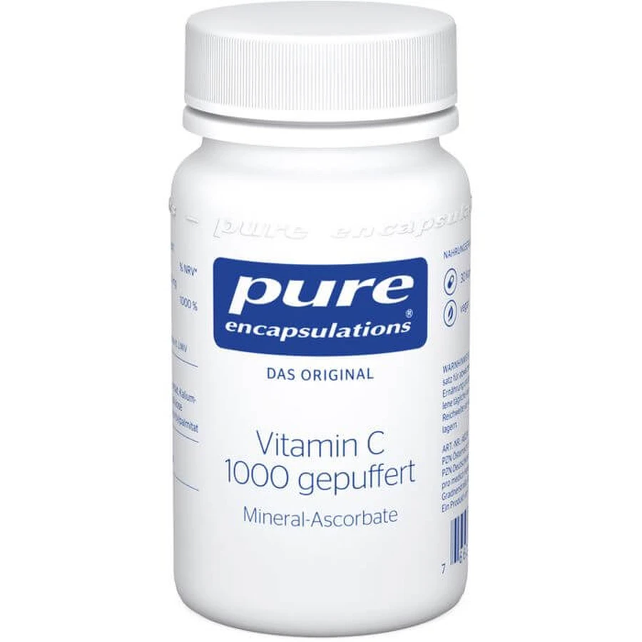PURE ENCAPSULATIONS Vitamine C 1000 gebufferde Caps. 30 stuks.