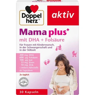 DOPPELHERZ Mama plus with DHA+folic acid capsules 30 pcs.