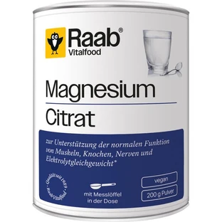 RAAB Vitalfood Citrato de magnesio en polvo 200 g