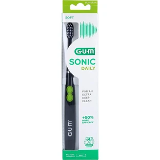 GUM SONIC DAILY sonische tandenborstel zwart 1 st.