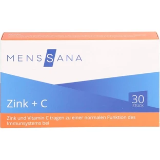 ZINK+C MensSana pastillas 30 unid.