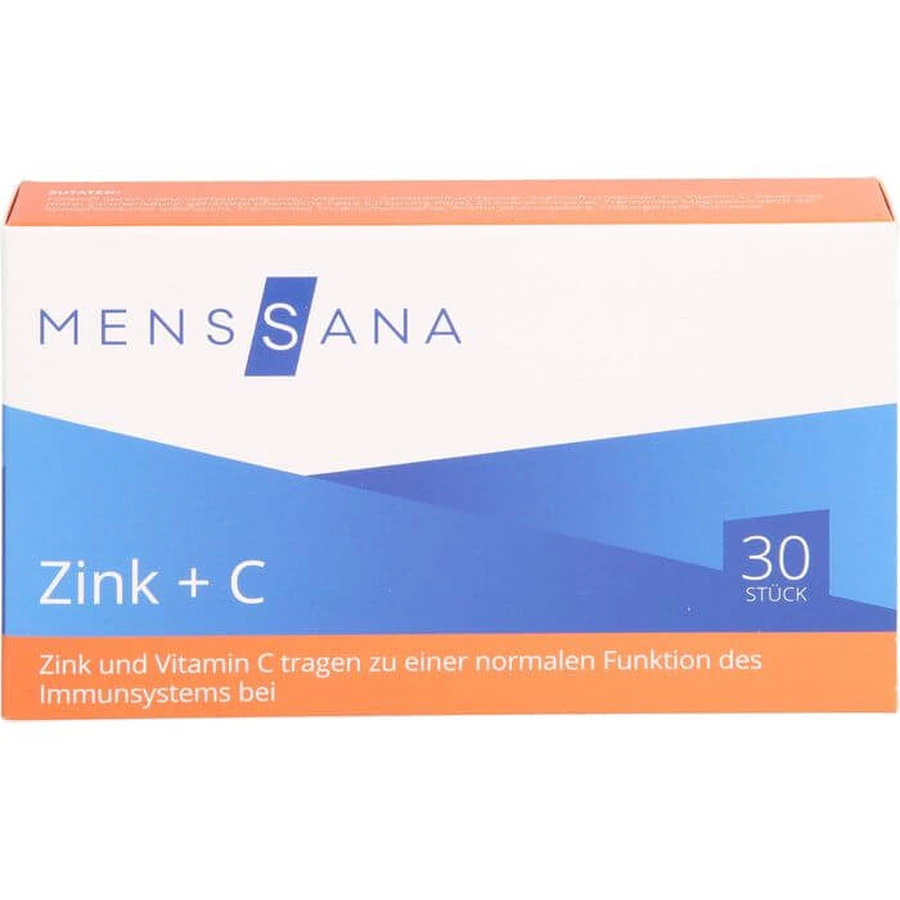 ZINK+C MensSana pastillas 30 unid.