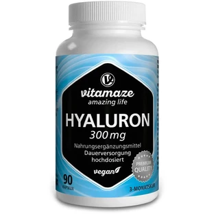 HYALURONIC ACID 300 mg high dose vegan capsules 90 pcs.