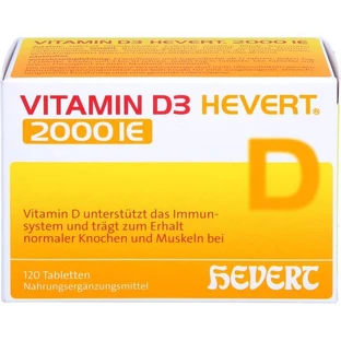 VITAMIN D3 HEVERT 2000 I.E. Tablets 120 St.