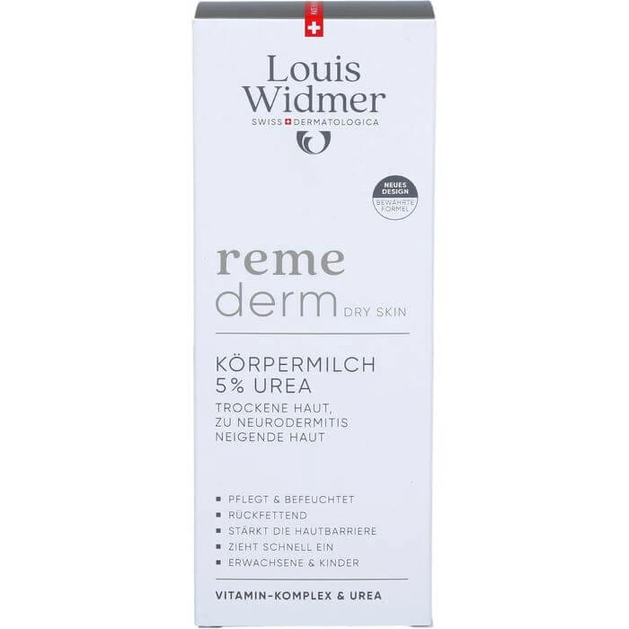 WIDMER Remederm piele uscată Lapte de corp 5% uree l.P. 200 ml