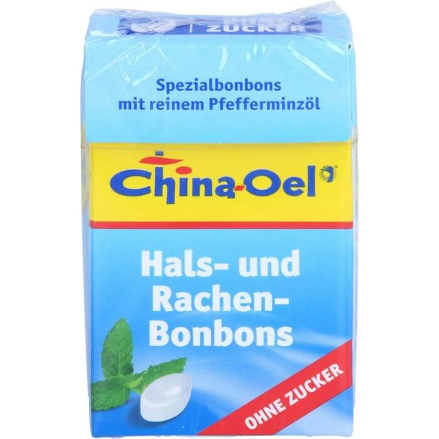 CHINA OIL pastilles pour la gorge et la toux sans sucre 40 g