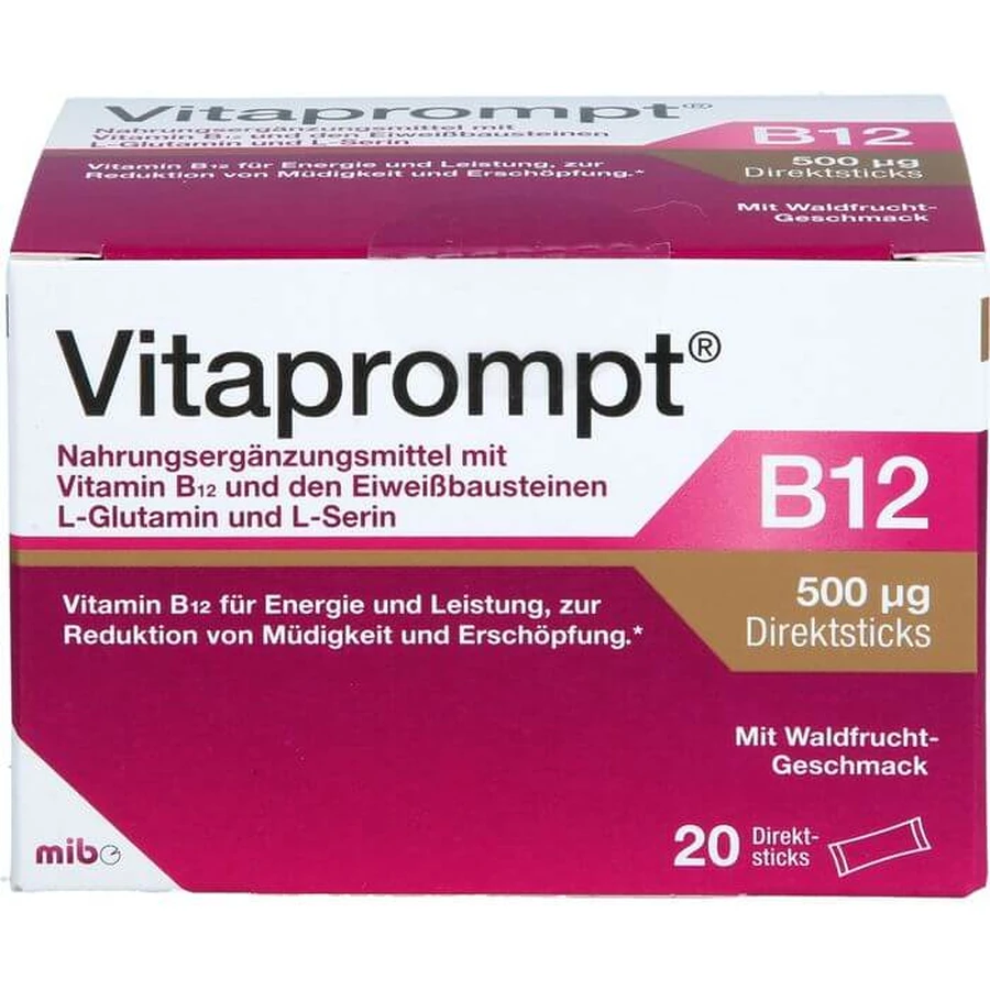 VITAPROMPT B12 500 µg direct sticks 20 pcs.