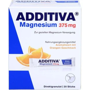 ADDITIVA Magnesium 375 mg Sticks Sinaasappel 20 St.