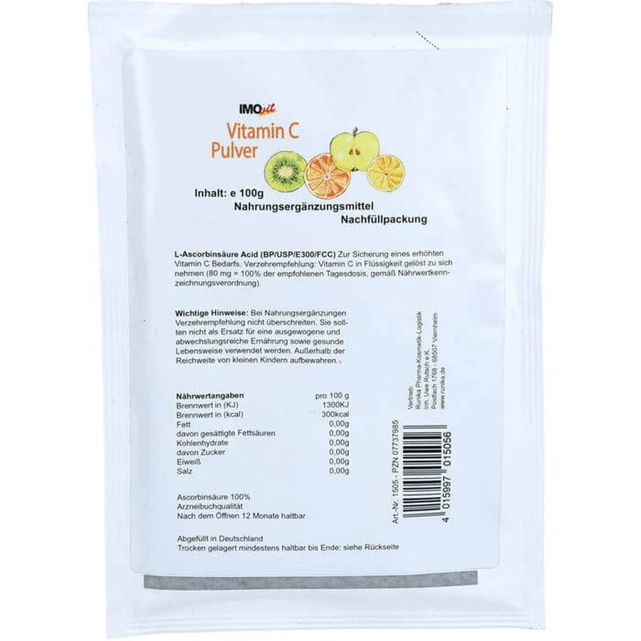 ASCORBIC ACID Vitamin C refill powder 100 g