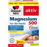 DOPPELHERZ Magnesio 500 para la noche Tabl. 60 St.
