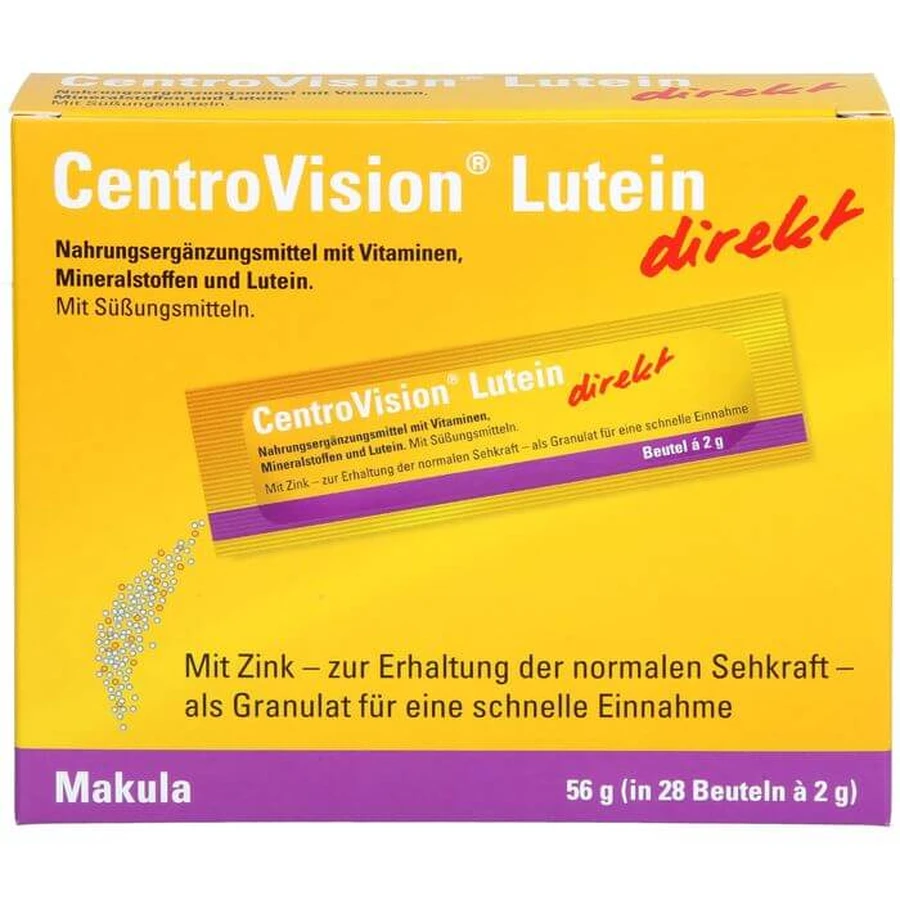 CENTROVISION Lutein direkt Granulat 28 St.