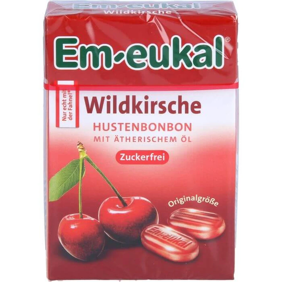 EM-EUKAL candies wild cherry sugar free box 50 g