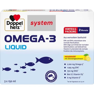 DOPPELHERZ Omega-3 Liquid system 450 ml