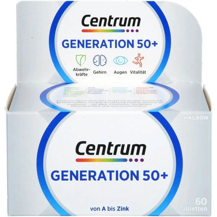 CENTRUM Generation 50+ Tablets 60 Capsules