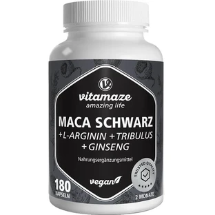 MACA SCHWARZ+Tribulus+Ginseng Complex Capsules 180 Capsules