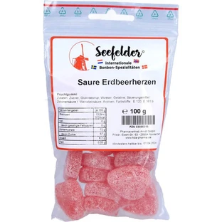 SEEFELDER zure aardbeien hartjes KDA 100 g
