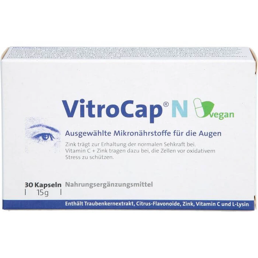 VITROCAP N veganistische capsules 30 stuks.