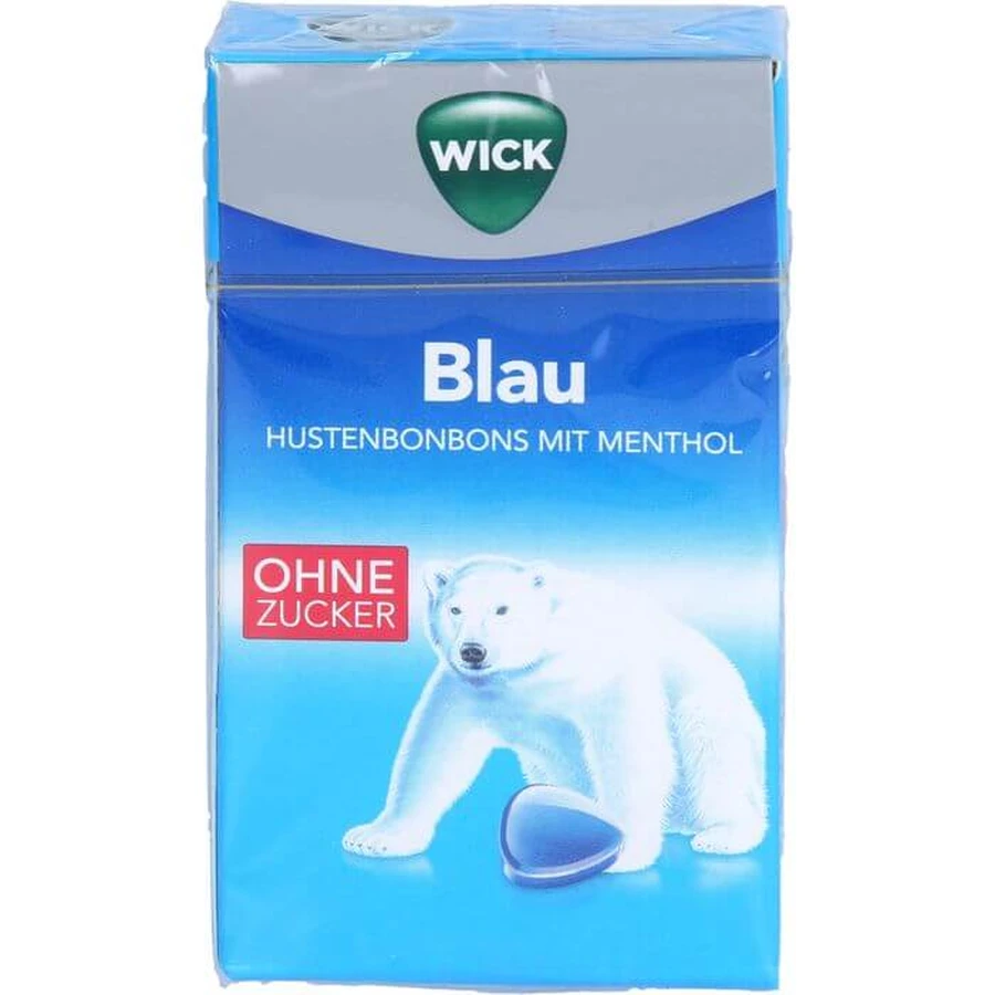 WICK BLAU Menthol Bonbons o.Zucker Clickbox 46 g