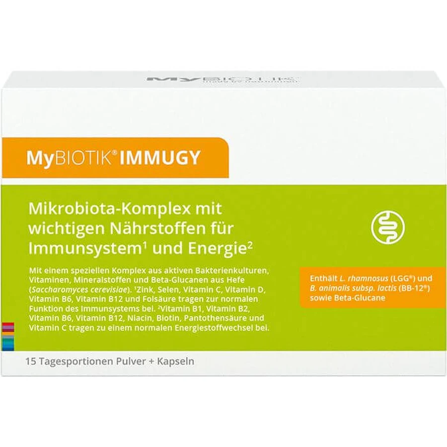 MYBIOTIK IMMUGY combinatieverpakking 15x2 g+30 capsules 1 st.