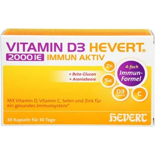 VITAMIN D3 HEVERT 2000 I.E. Immun Aktiv Kapseln 30 St.