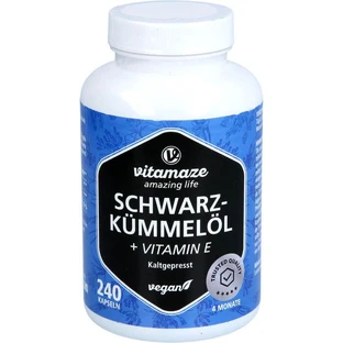 ZWARTE KOE OLIE Capsules+Vitamine E 240 Capsules