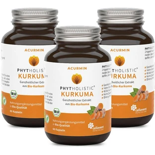 ACURMIN Phytholistic Organic Curcuma Extract Capsules 180 Capsules