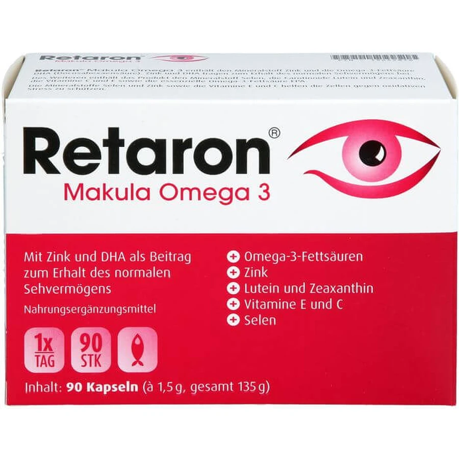 RETARON Mácula Omega-3 Cápsulas 90 Cápsulas