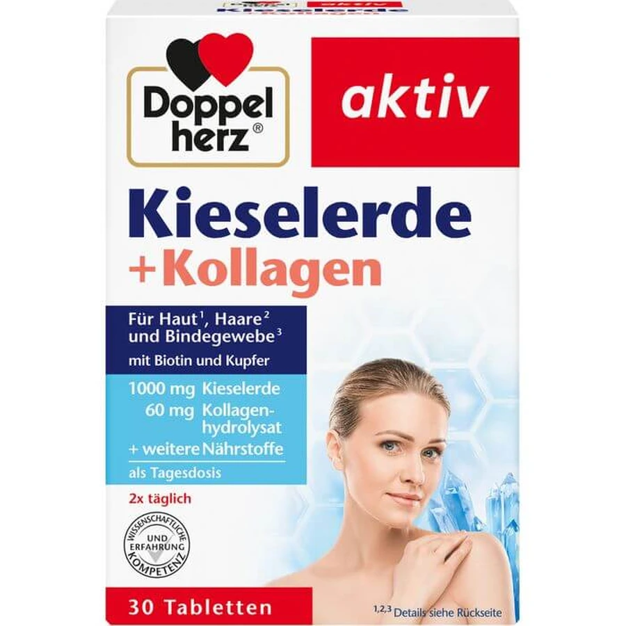 DOPPELHERZ Siliceous Earth+Collagen Tablets 30 pcs.